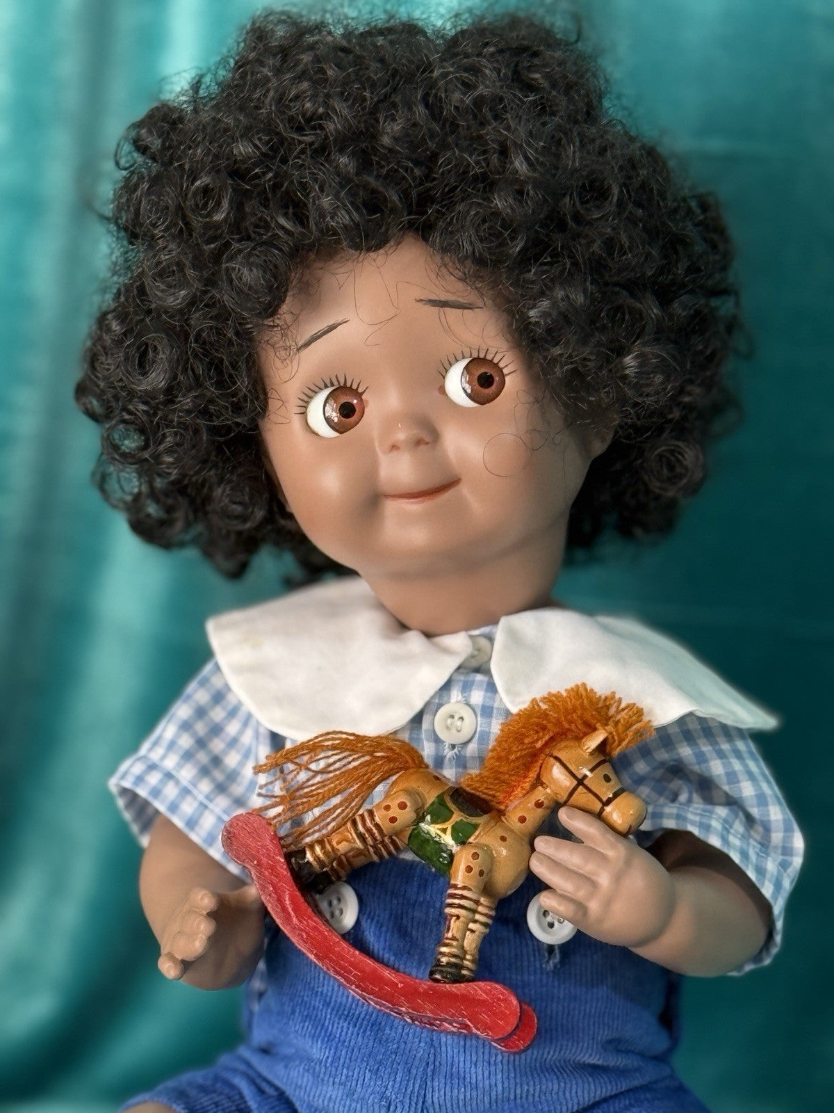 Vintage Reproduction of Antique German JDK 221 Googly Eyes 16” Doll