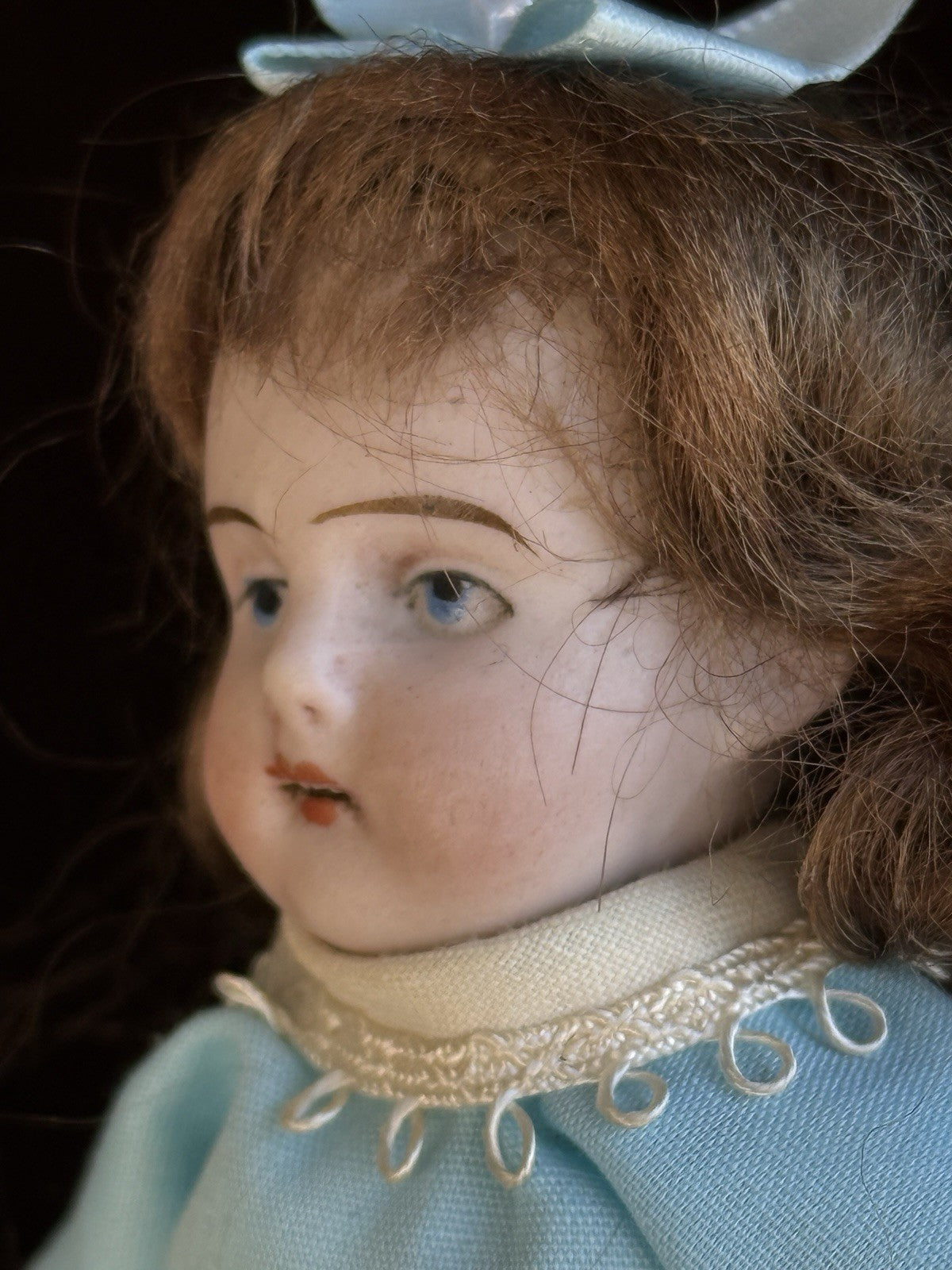 Antique German 4.5” Kestner All Bisque Mignonette Dollhouse Doll