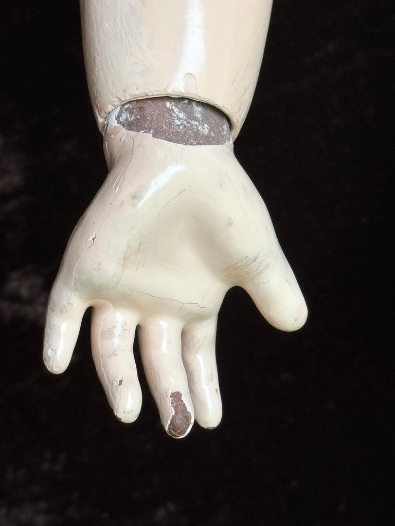 Vintage 24” Reproduction Bisque Jumeau Head on Original Antique French Body