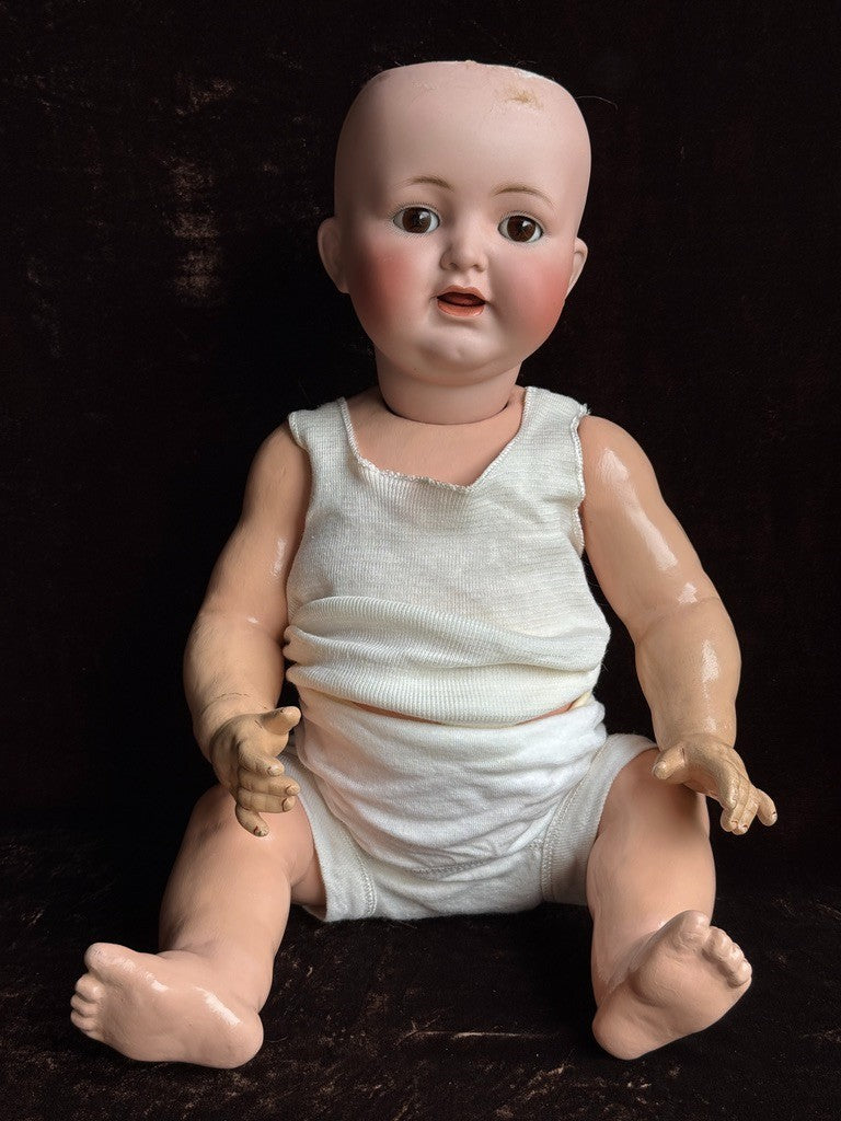 Antique German 22" Simon & Halbig Kammer & Reinhardt 126 Bisque Head Baby Doll