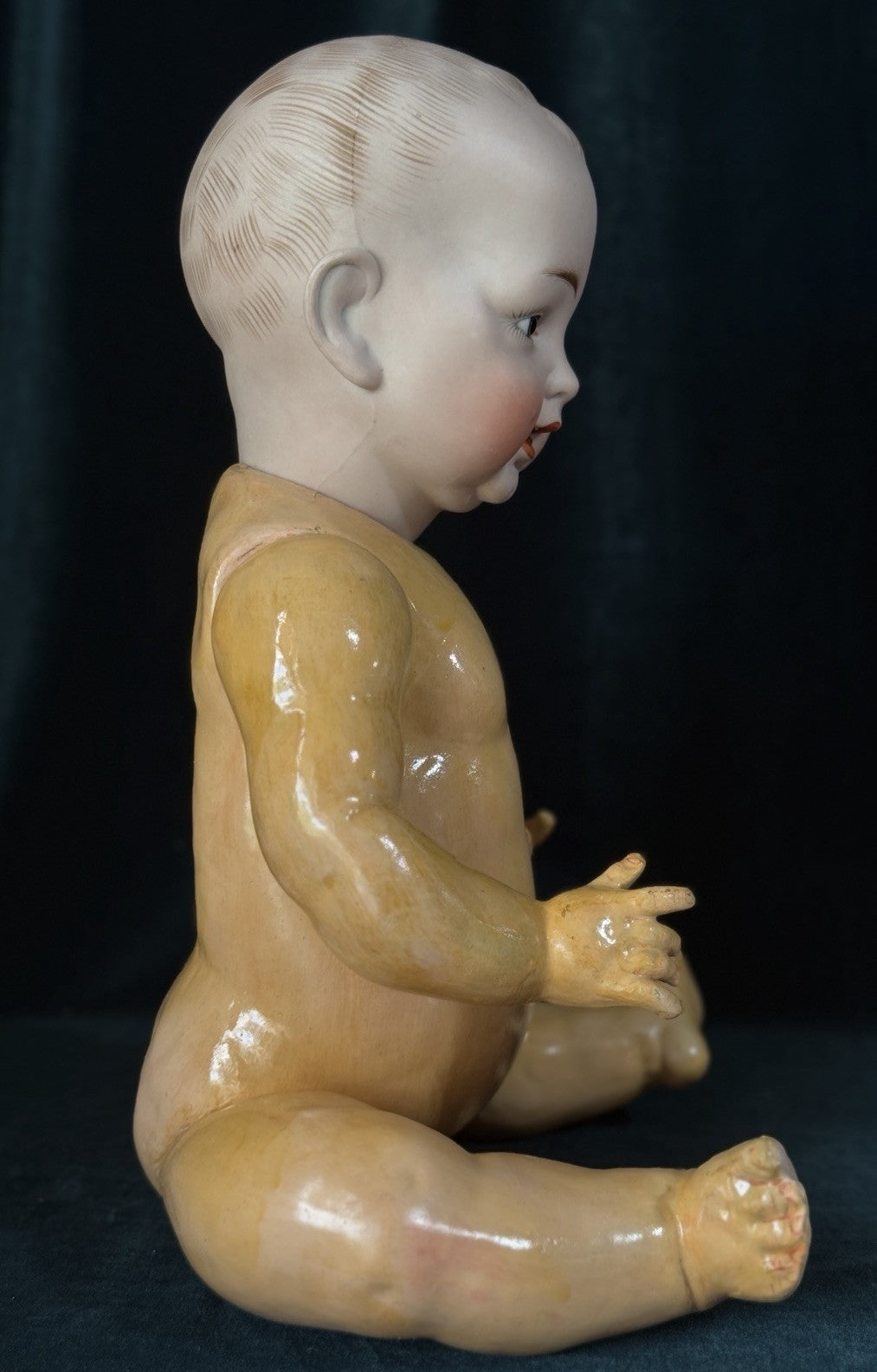 Antique German Hertel, Schwab & Co Baby 19” Character BabyDoll
