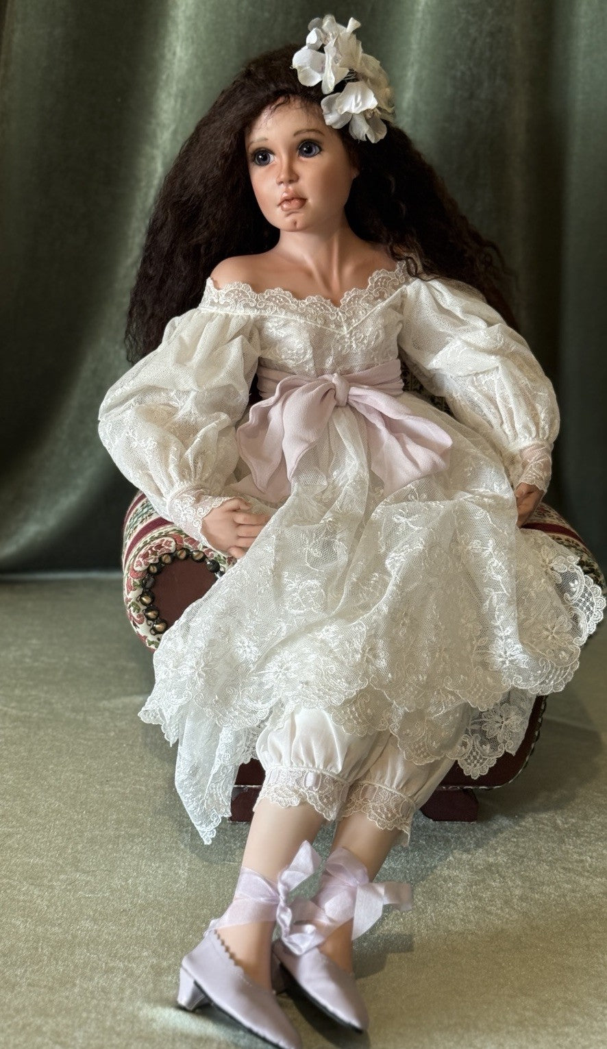 Artist Karen Alderson Blandford Bisque Porcelain 1996 Doll “Jacaranda”LE 2/10