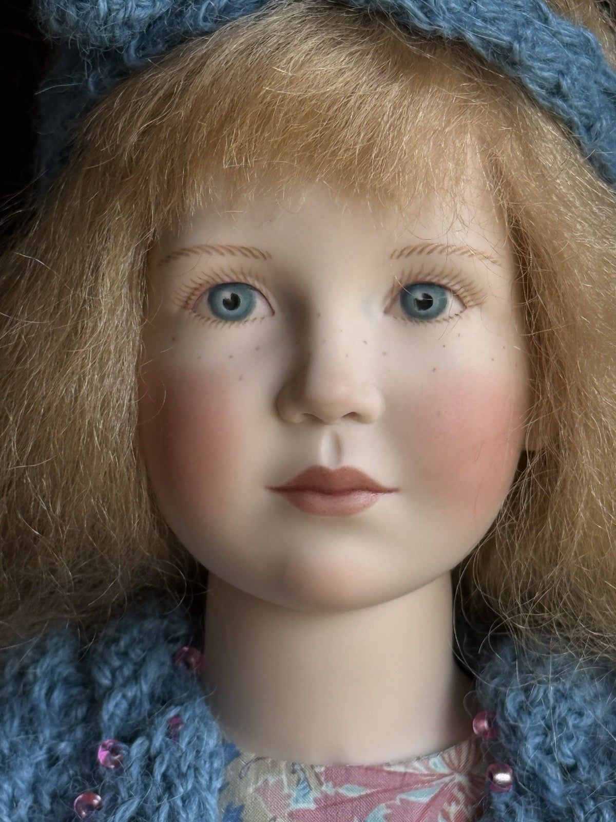 Collectible 17" Jointed Porcelain Pauline Doll German Artist Regina Sandreuter