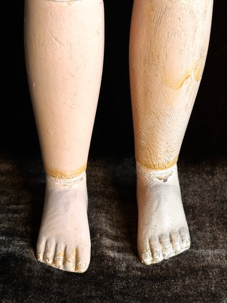 Large Antique American 22.5” Schoenhut Wooden Jointed Miss Dolly Doll