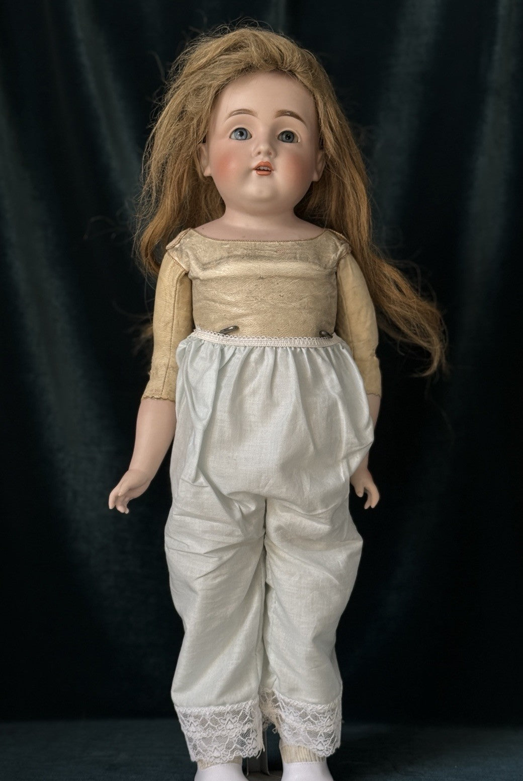 Antique German 21” Kestner 154 Bisque Shoulder Head Doll