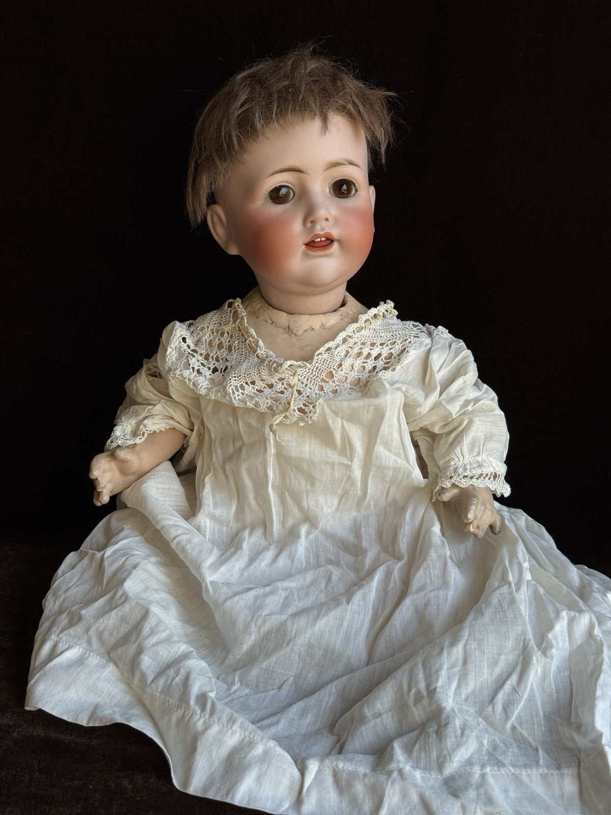 Antique German 16” Kestner JDK 257 Bisque Head Baby Doll