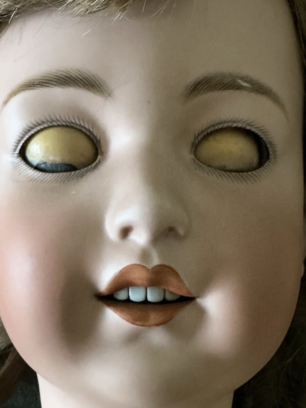 Rare!! Huge 40” Antique German Gebruder Heubach Doll Dep Bisque Head Comp Body