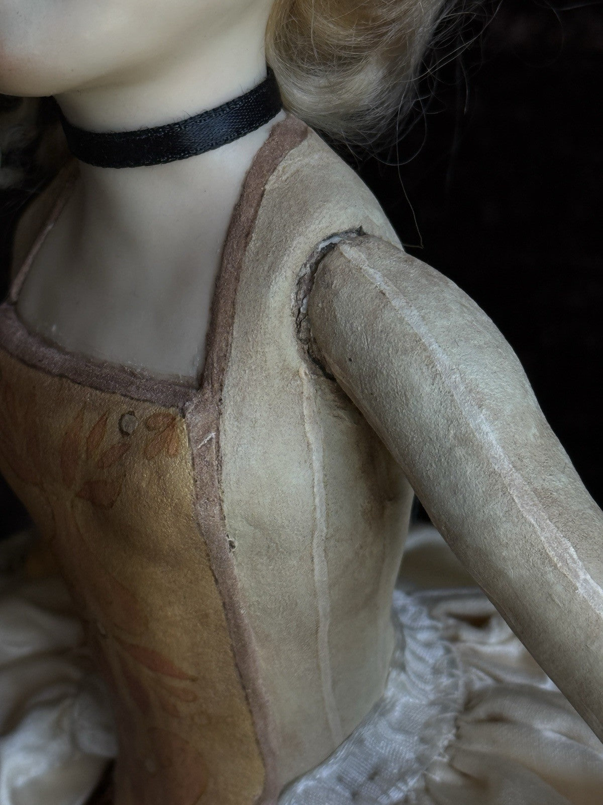 OOAK Collectible 14.5” Judith & Lucia Friedericy Wax Over Porcelain Doll
