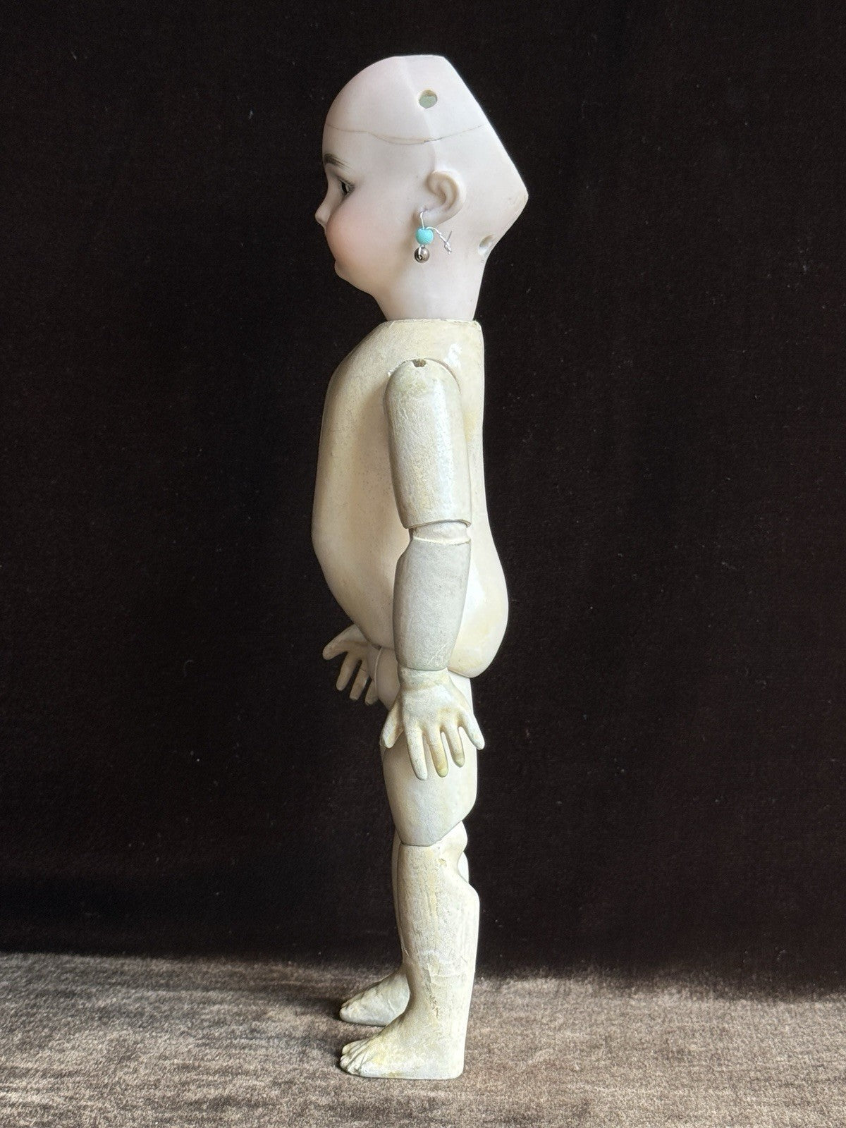 Antique German 10.75” Bleuette Size Simon Halbig Dep Bisque Head Doll