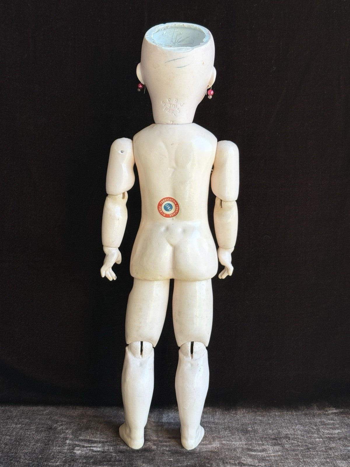 Antique French 18” SFBJ 301 Bisque Head Doll