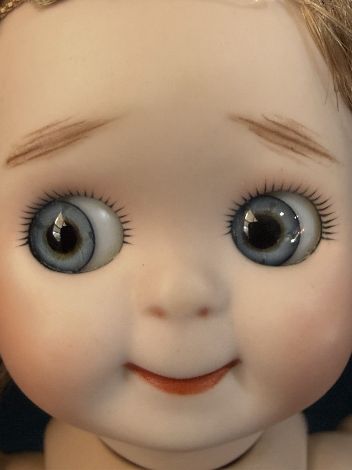 Lot Of 2 Vintage Reproduction of Antique German JDK 221 Googly Eyes 10” Dolls
