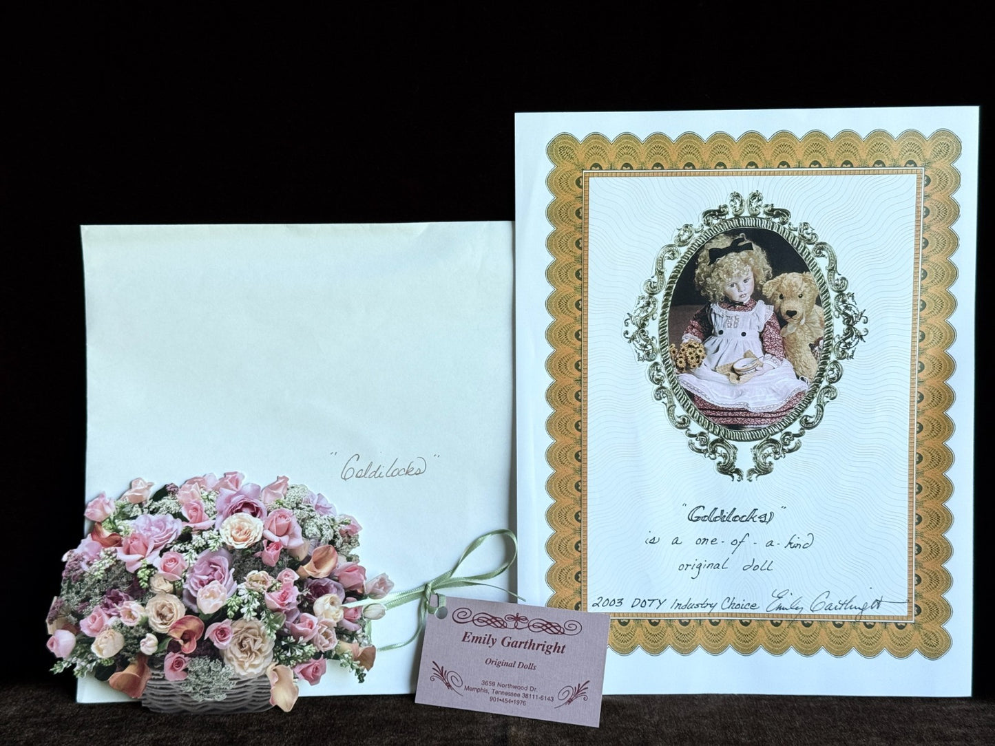 OOAK Artist Emily Garthright Goldilocks Doll in Box with Tag/Certificate