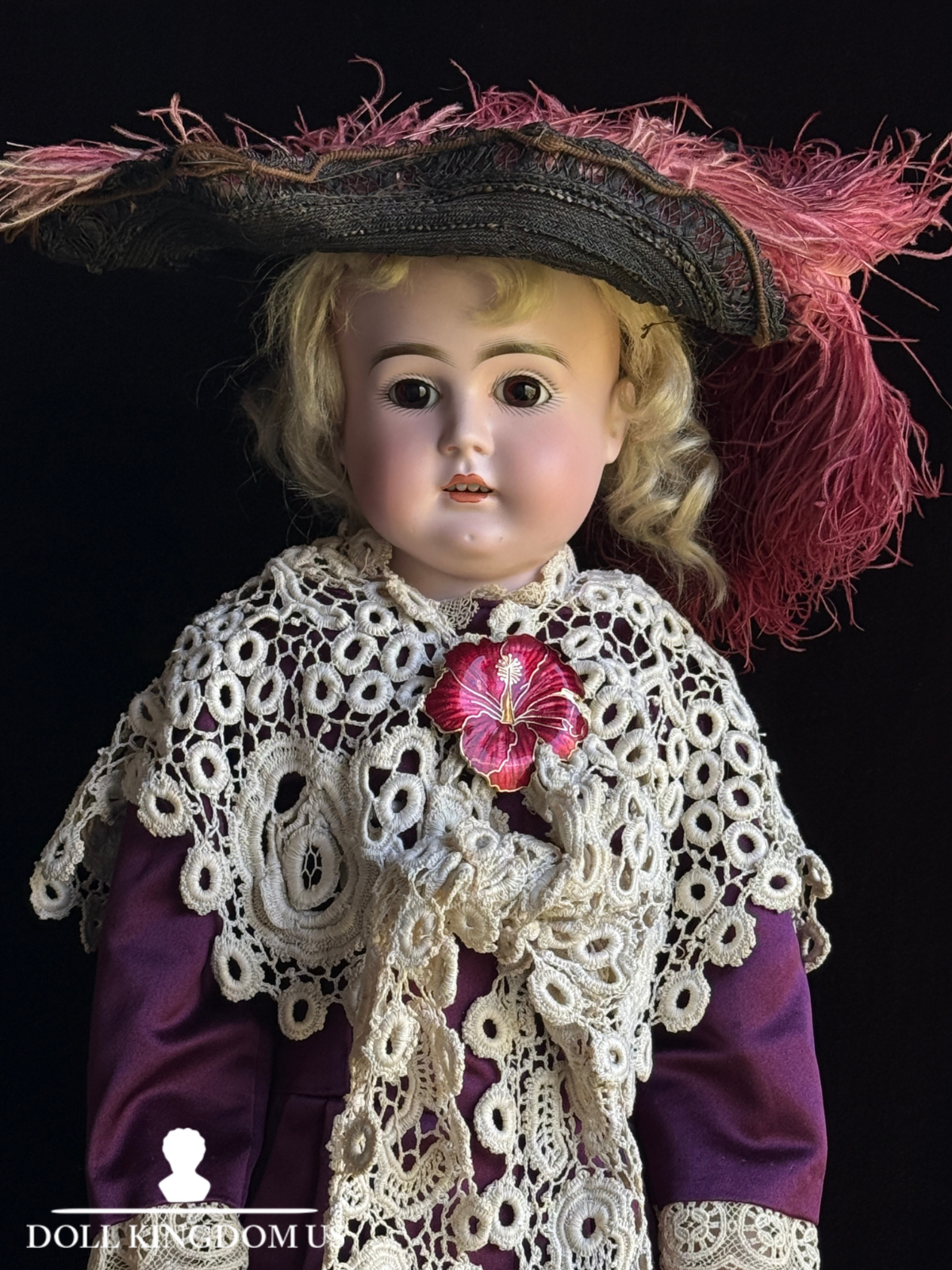 Antique German 26” Early Kestner Alphabet Turned Head Bisque Shoulder Head Doll