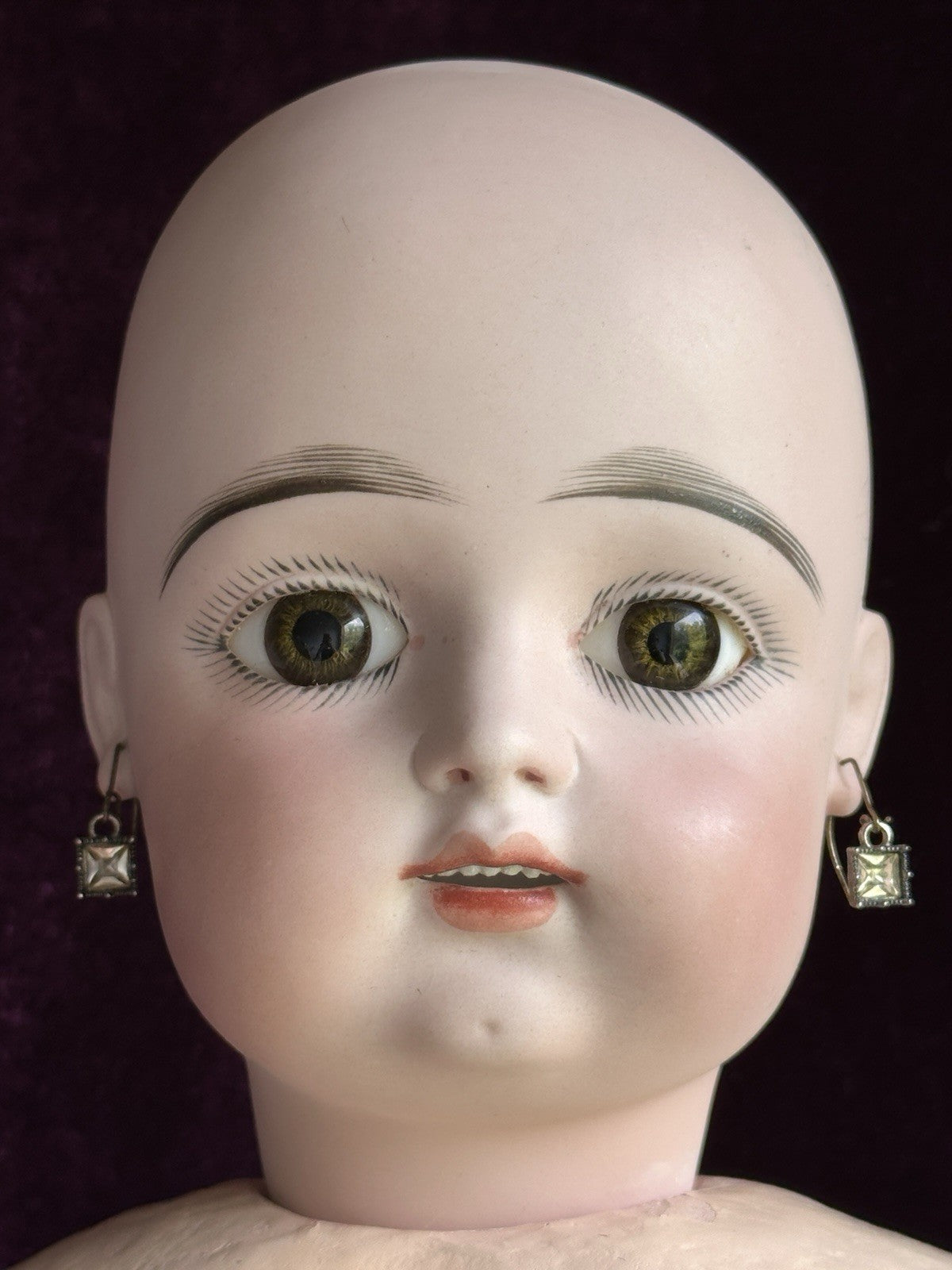 Large Antique French 29” Francis Gaultier Scroll Mark Bisque Head Bebe Doll