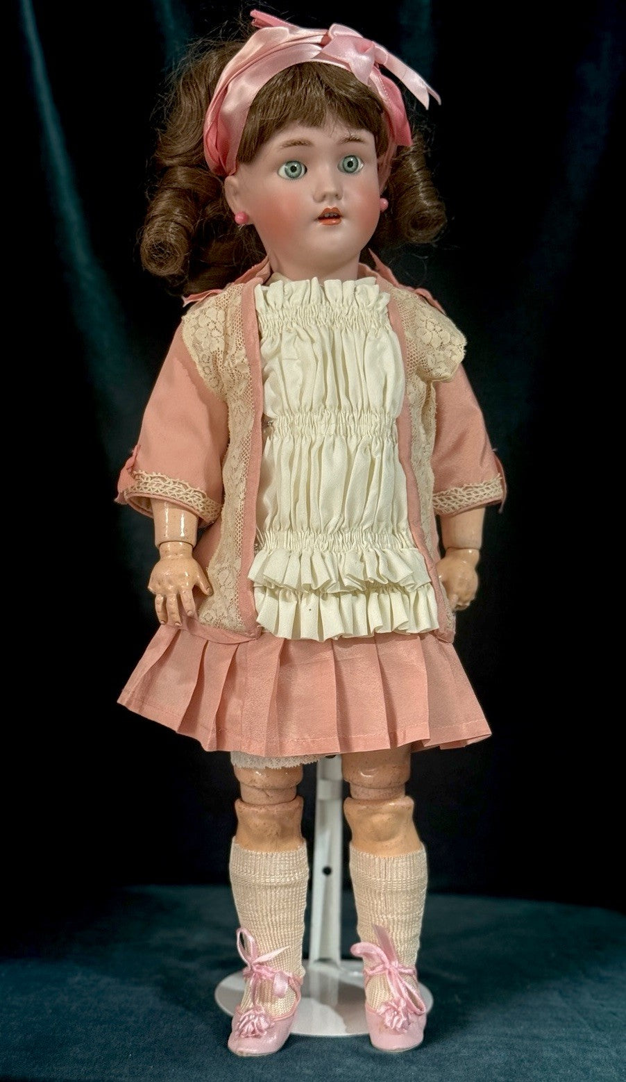 Antique German Simon Halbig Heinrich Handwerck 19” Doll Bisque Head