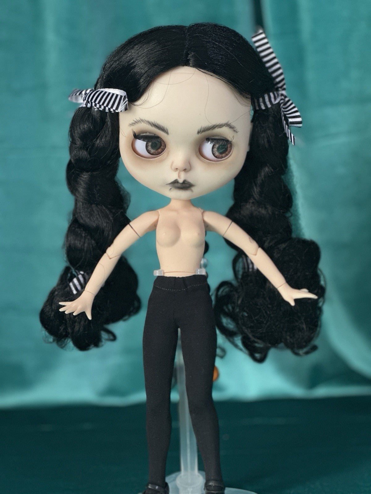 OOAK Custom Blythe 11” Artist BDJ Doll “Wednesday”