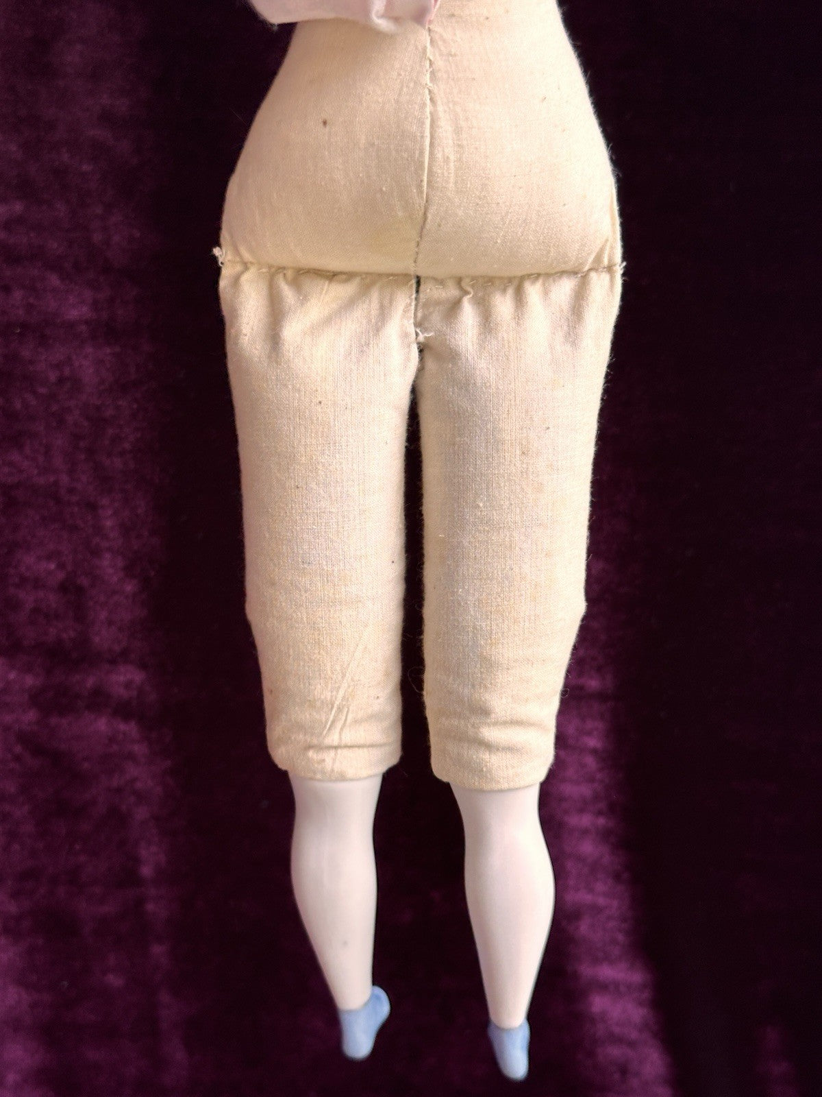 Vintage Artist 16” Reproduction of Antique German Parian Doll Pierced Ears