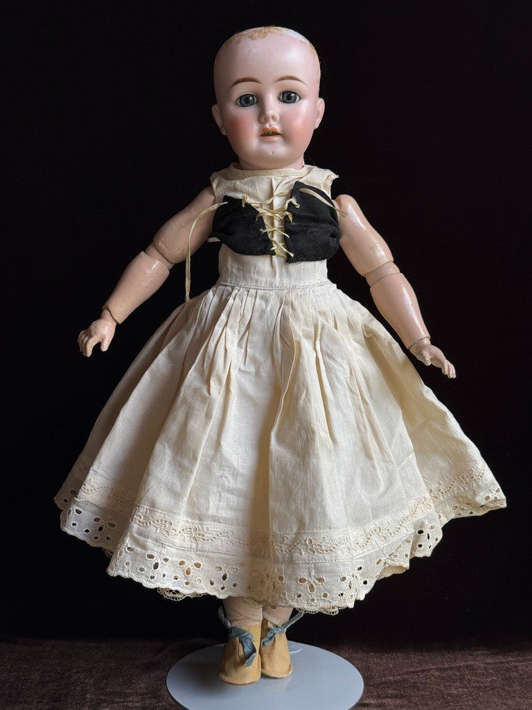 Unidentified 19" Antique German (?) 1902 Bisque Head Doll