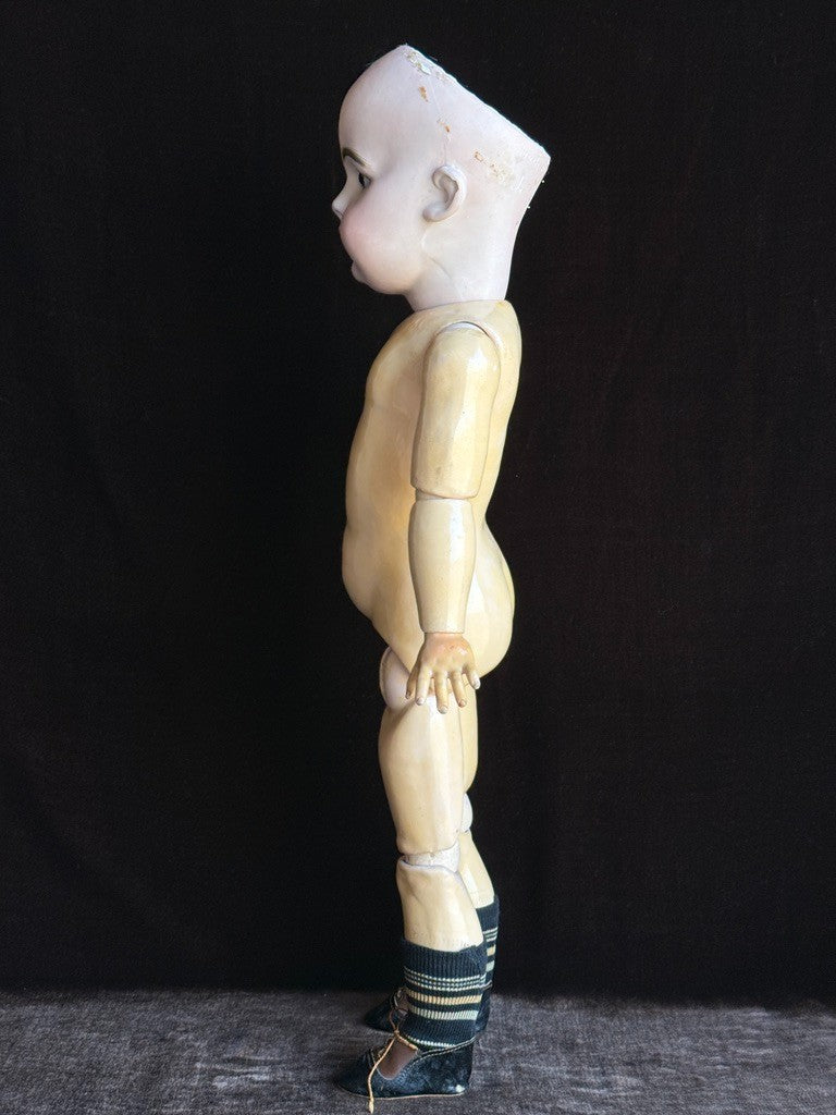 Rare Antique German 21” Kestner 156 Bisque Head Doll