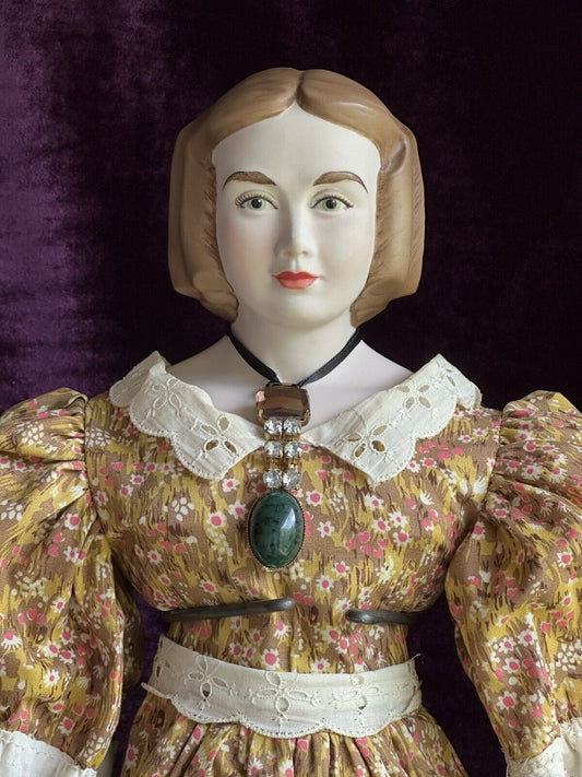 Rare Large 24” Parian Vintage Porcelain Miss Kentucky Doll by Artist Fawn Zeller