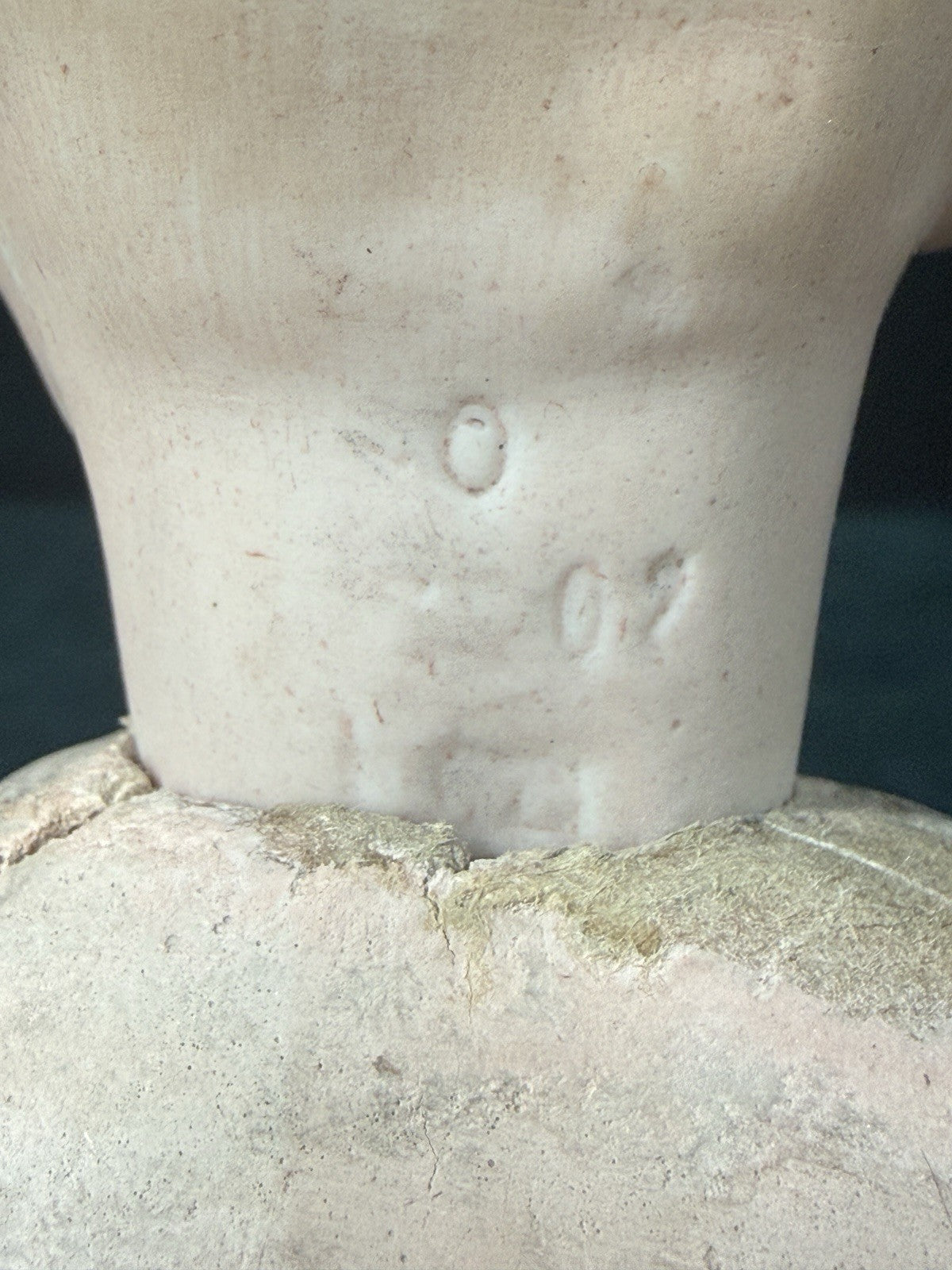 Antique German Gebruder Heubach 7602 Bisque Head Composition Body Boy 9” Doll