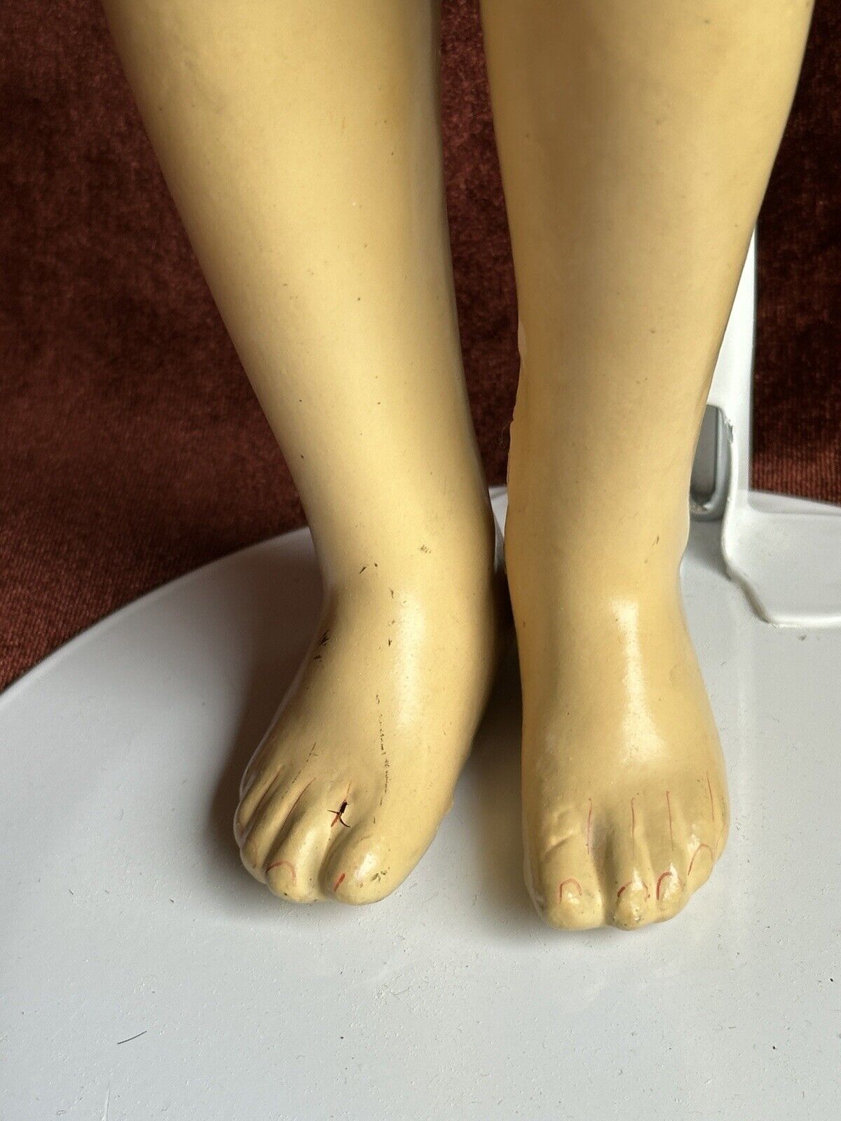 Unidentified Antique 19” American (?) German (?) Composition Jointed Girl Doll