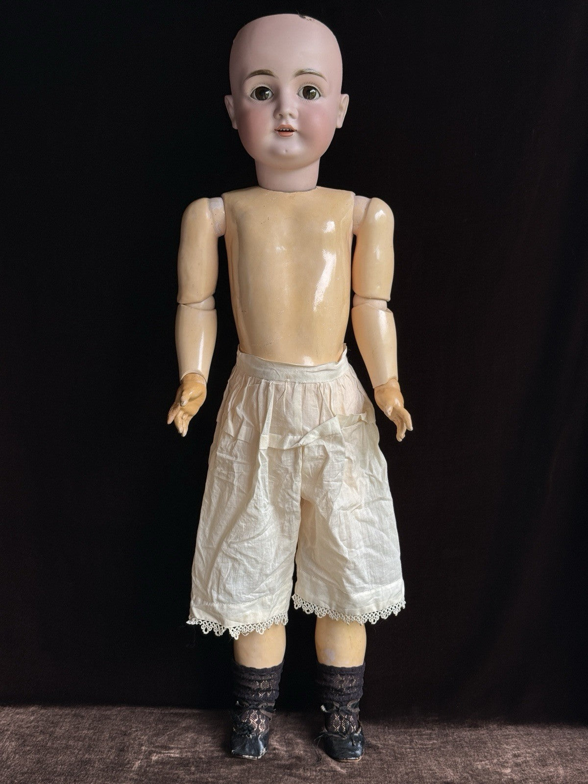 Large Antique German 29” Kestner 164 Bisque Head Doll