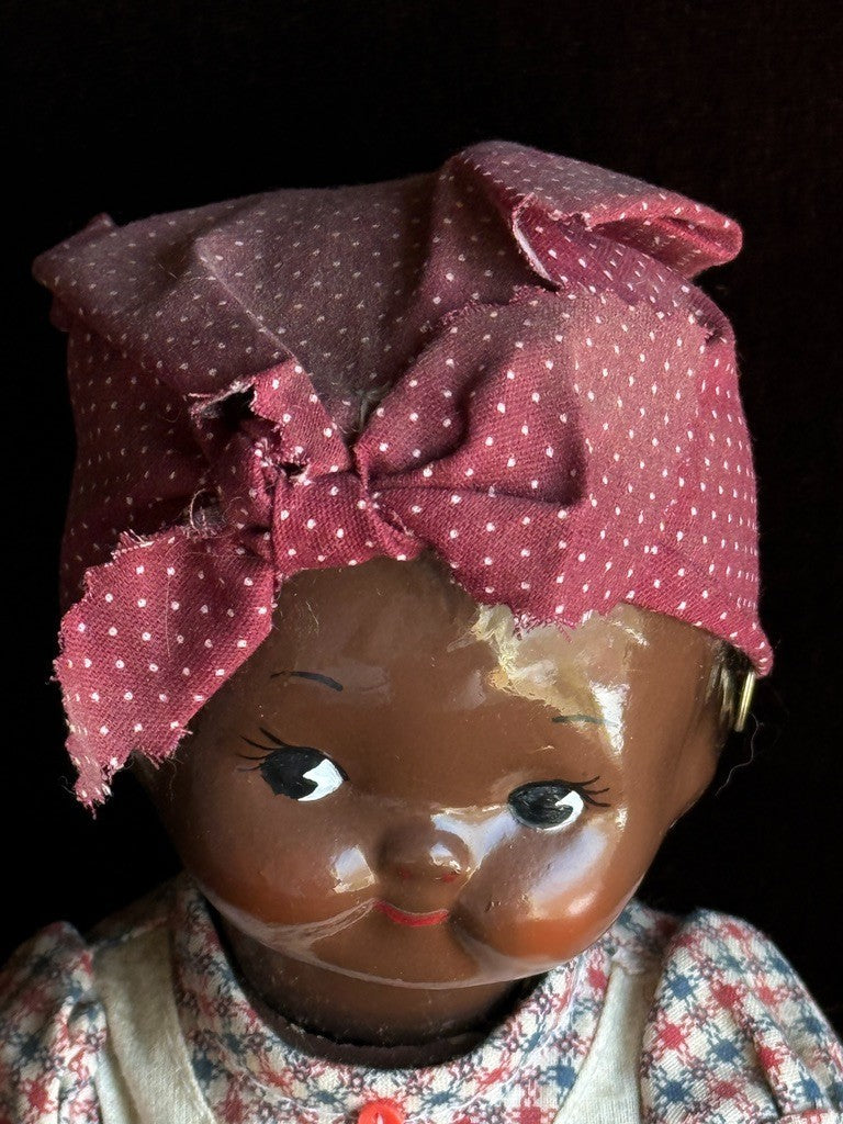 Pair of Vintage Composition Vernon Seeley Campbell Kids Dark Complexion Dolls