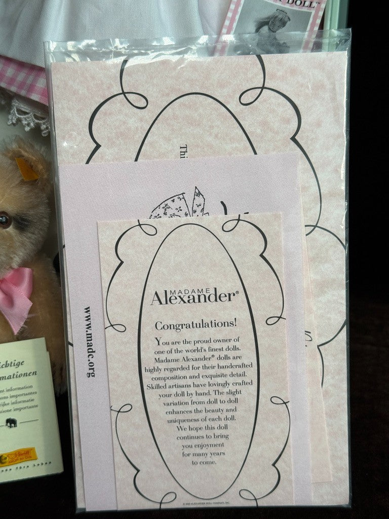 Madame Alexander Edith The Lonely Doll Little Bear Steiff Set New in Box