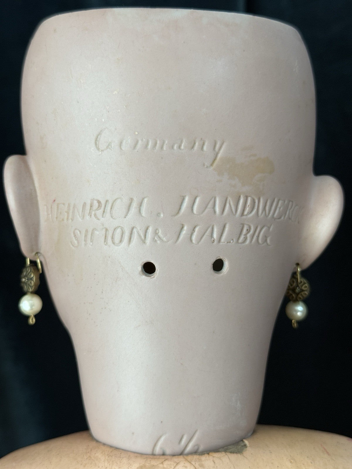 Antique German Simon Halbig Heinrich Handwerck 30” Doll Bisque Head