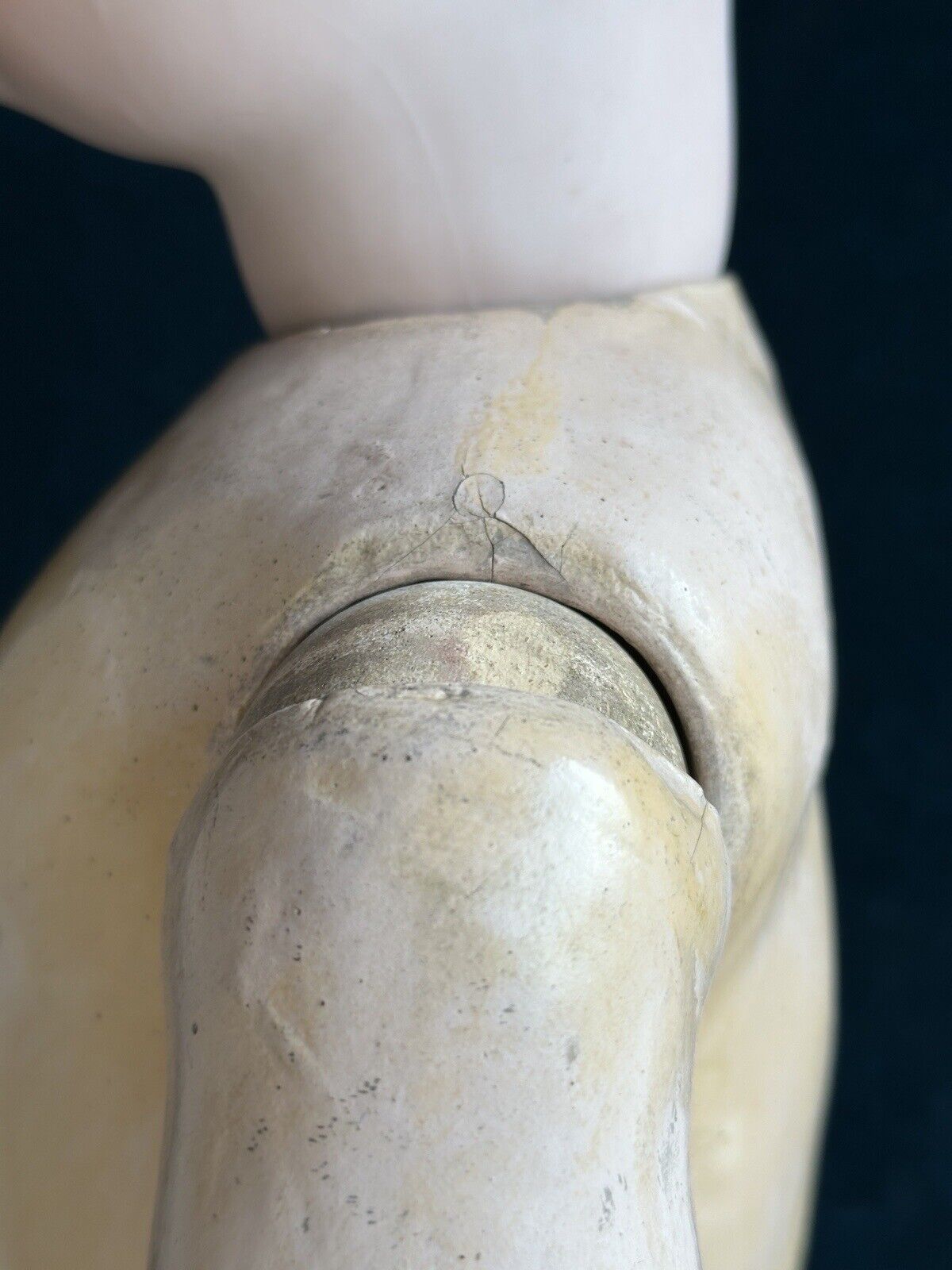 Large Antique German 31” Swaine & Co (?) Bisque Head Child Doll