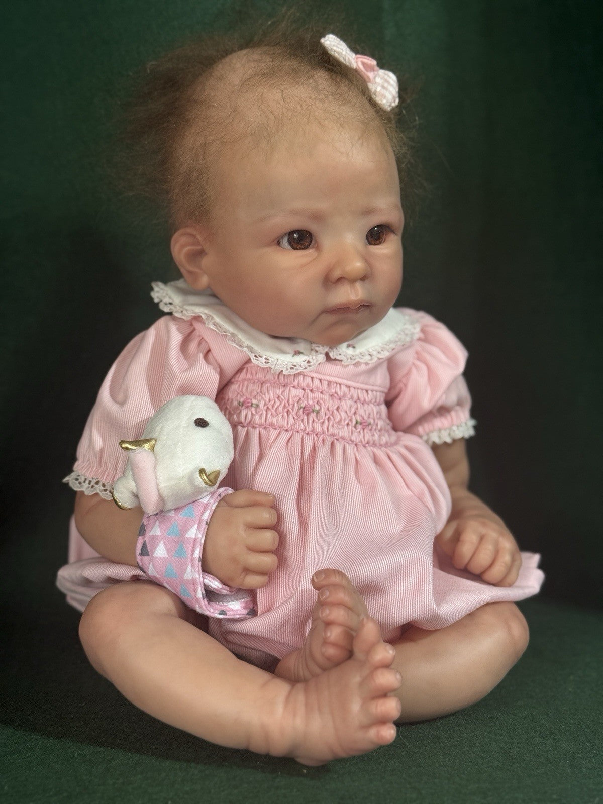 Realistic Reborn 18” Silicone Baby Girl Doll By “The Cradle"