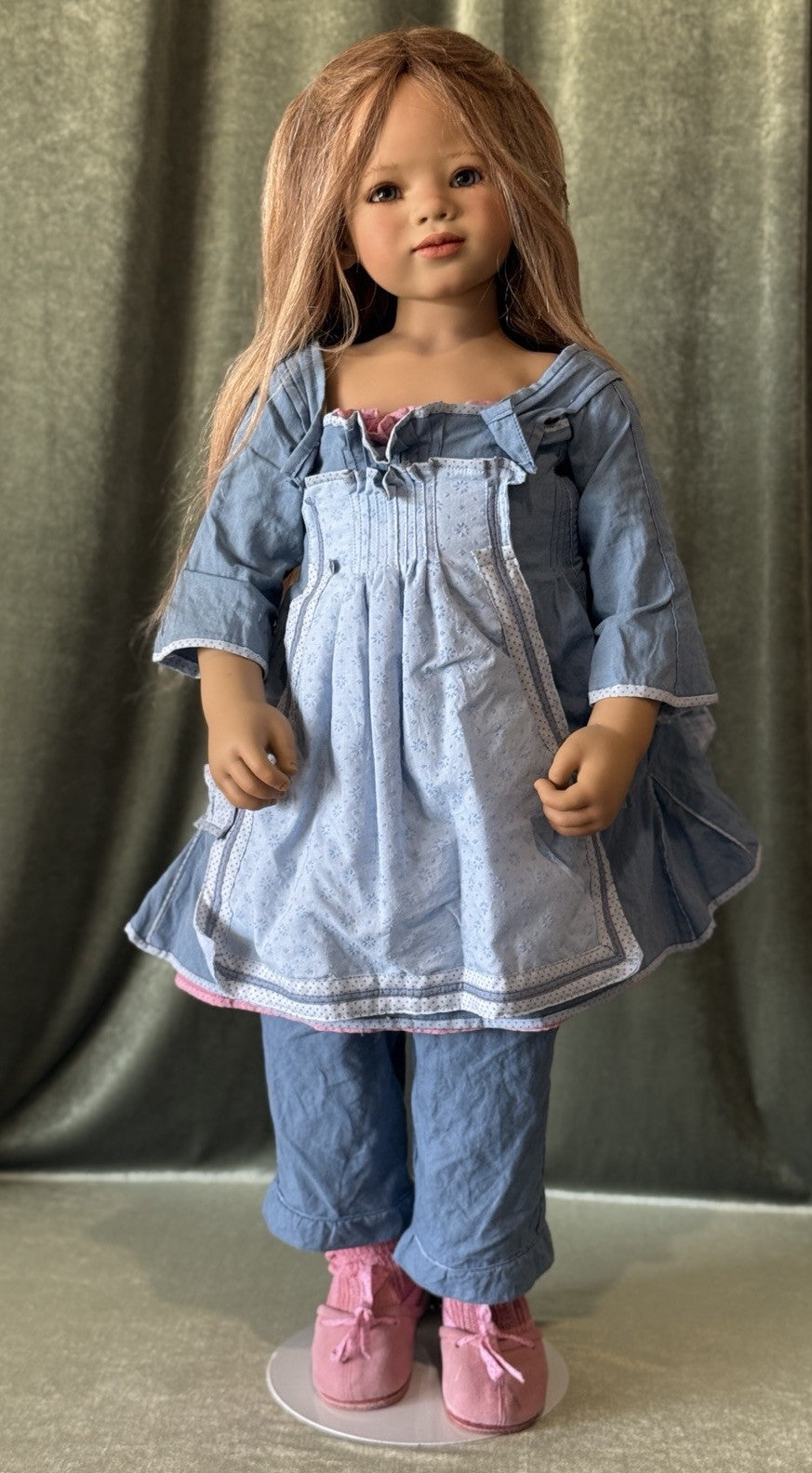 Vinyl Annette Himstedt 34” Doll “Jinka” LE 377 Box/COA