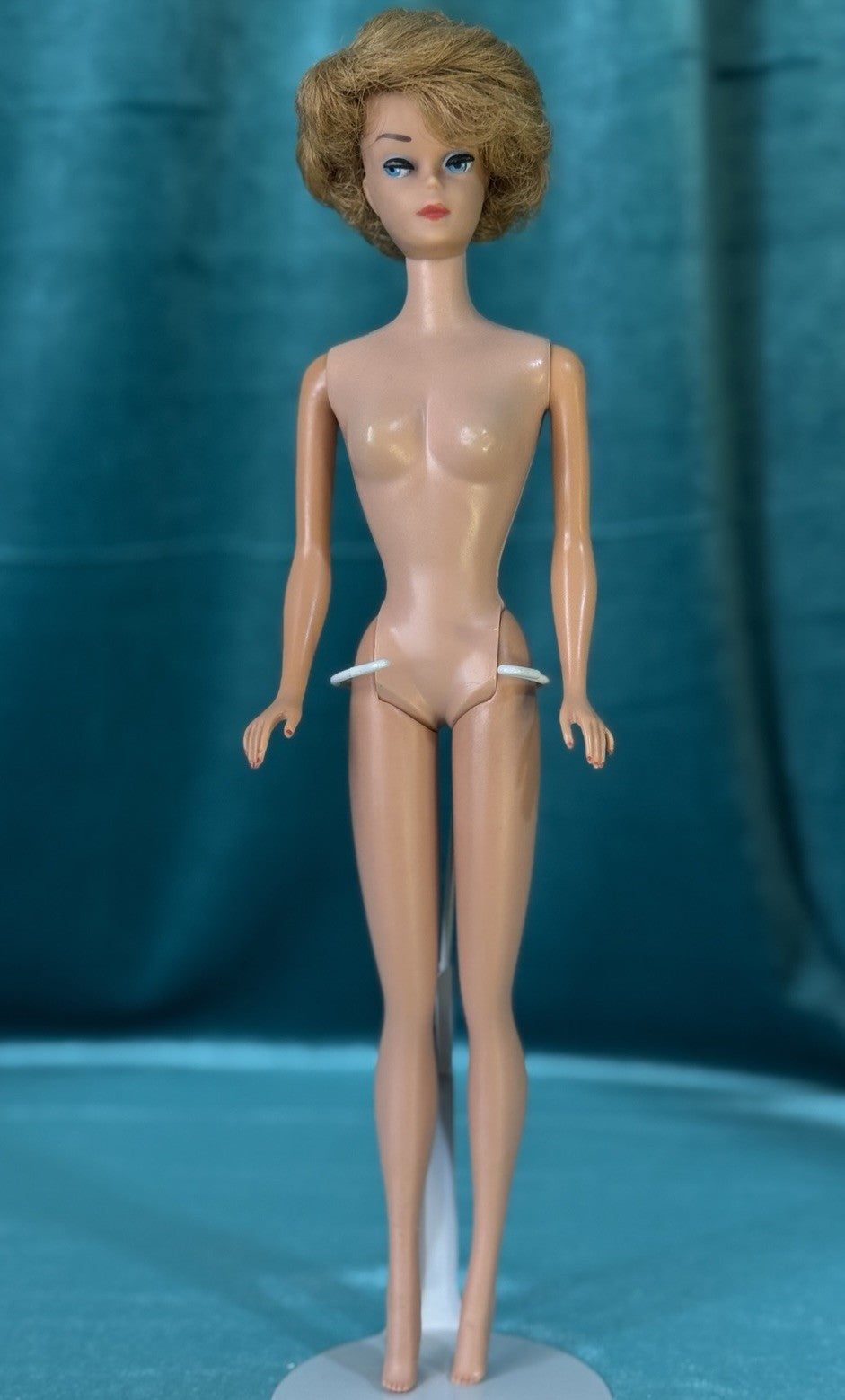 Early Mattel Vintage Blonde Bubblecut Midge Barbie Doll Tagged Outfit