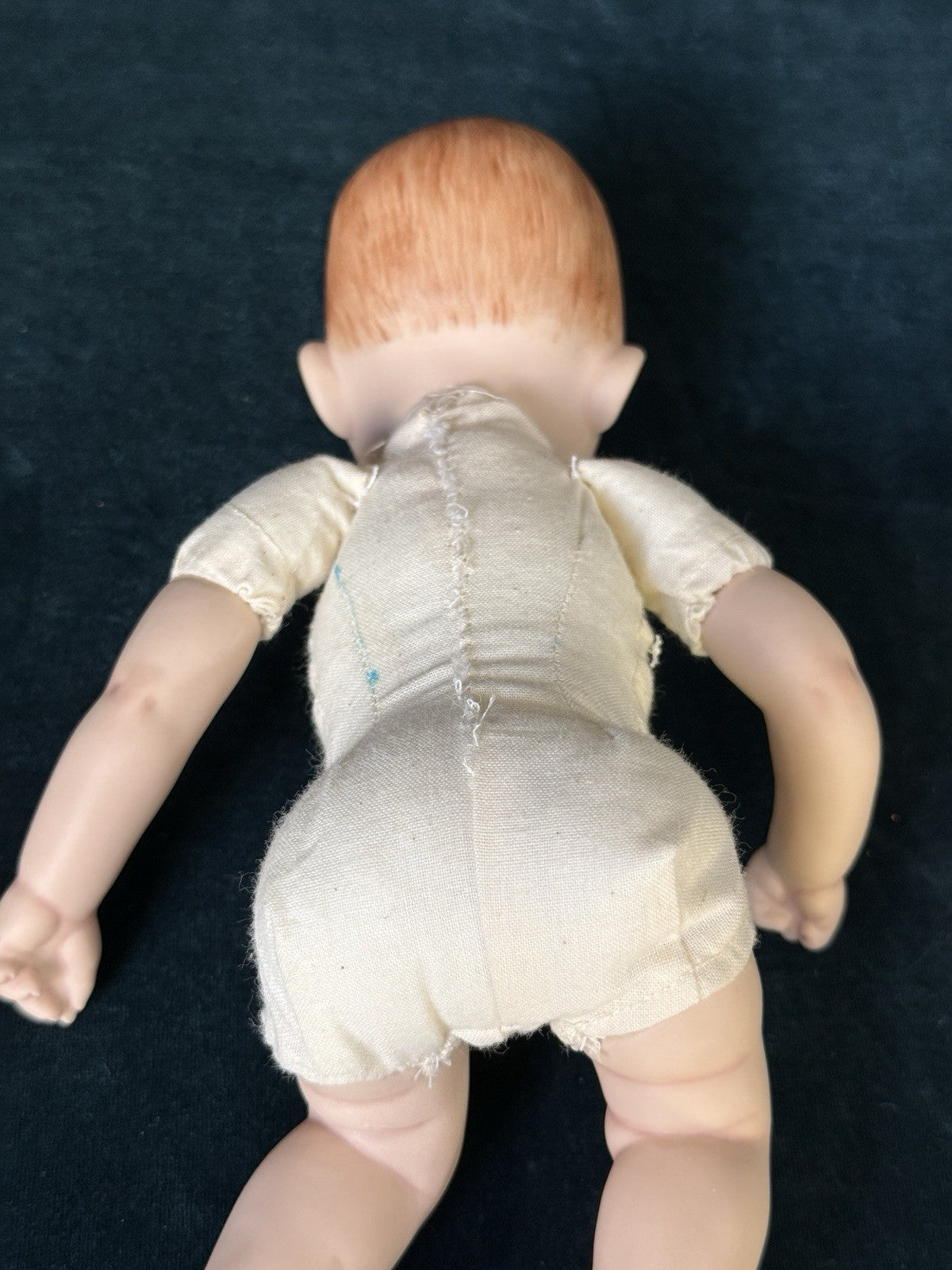 Vintage Reproduction Of Porcelain 10” Baby Doll By Dianna Effner