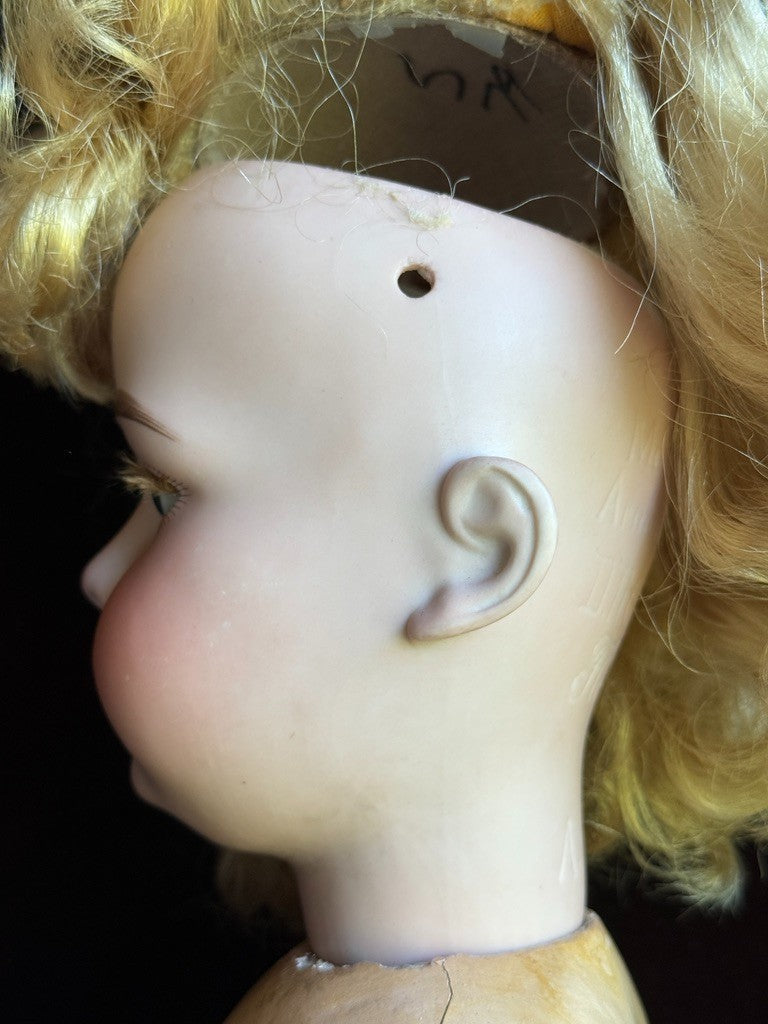 Antique German 25” Armand Marseille DRGM 246 Florodora Bisque Socket Head Doll