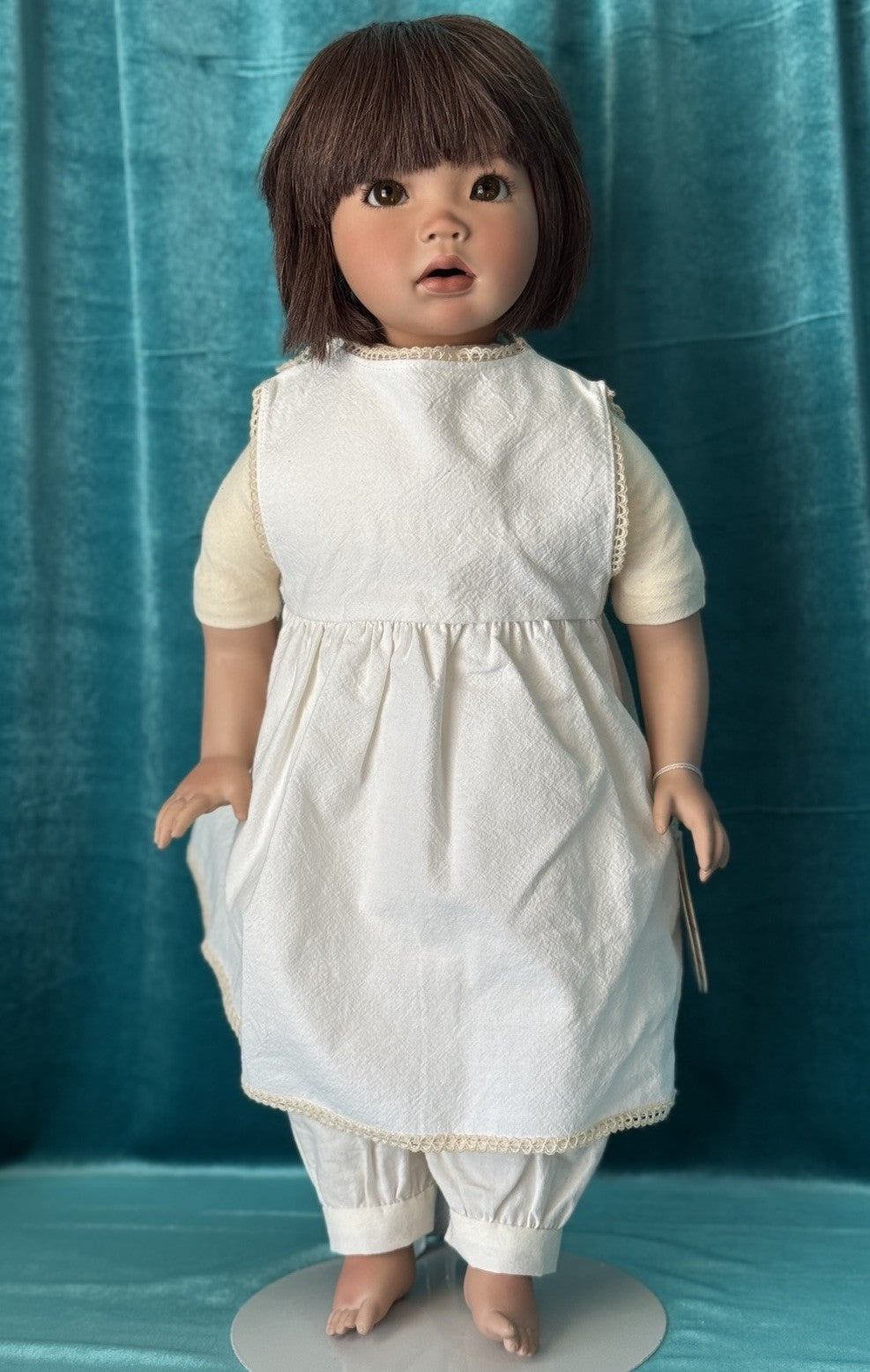 Vintage 1990’s Original Porcelain 20” Doll “Lin” By Grossle-Schmidt LE 300