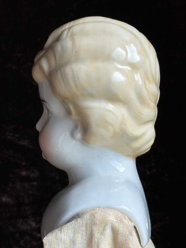 Antique German 19" Hertwig China Head Fashion Doll