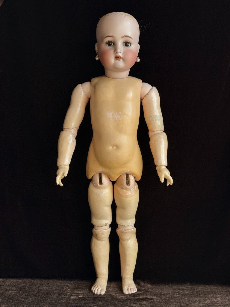 Antique German 28" Simon & Halbig Kammer & Reinhardt Bisque Head Doll