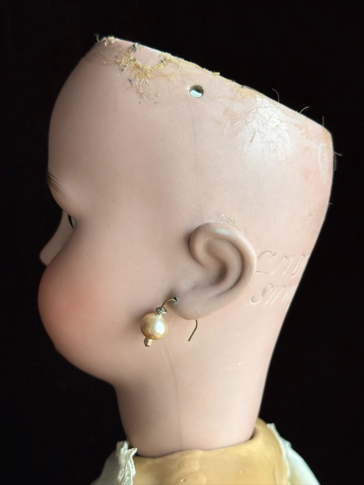 Large Antique German 28.5" C.M. Bergmann and Simon Halbig Bisque Head Doll