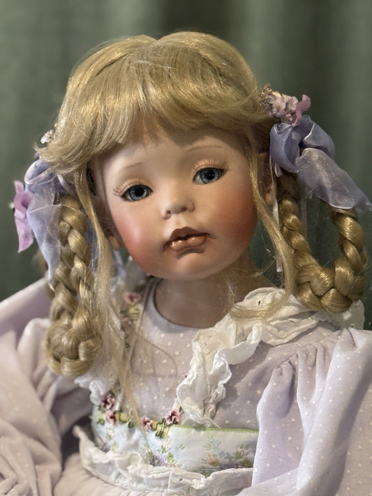 Large Original 42” Porcelain Doll “Stitches” by Donna Rubert LE 1000