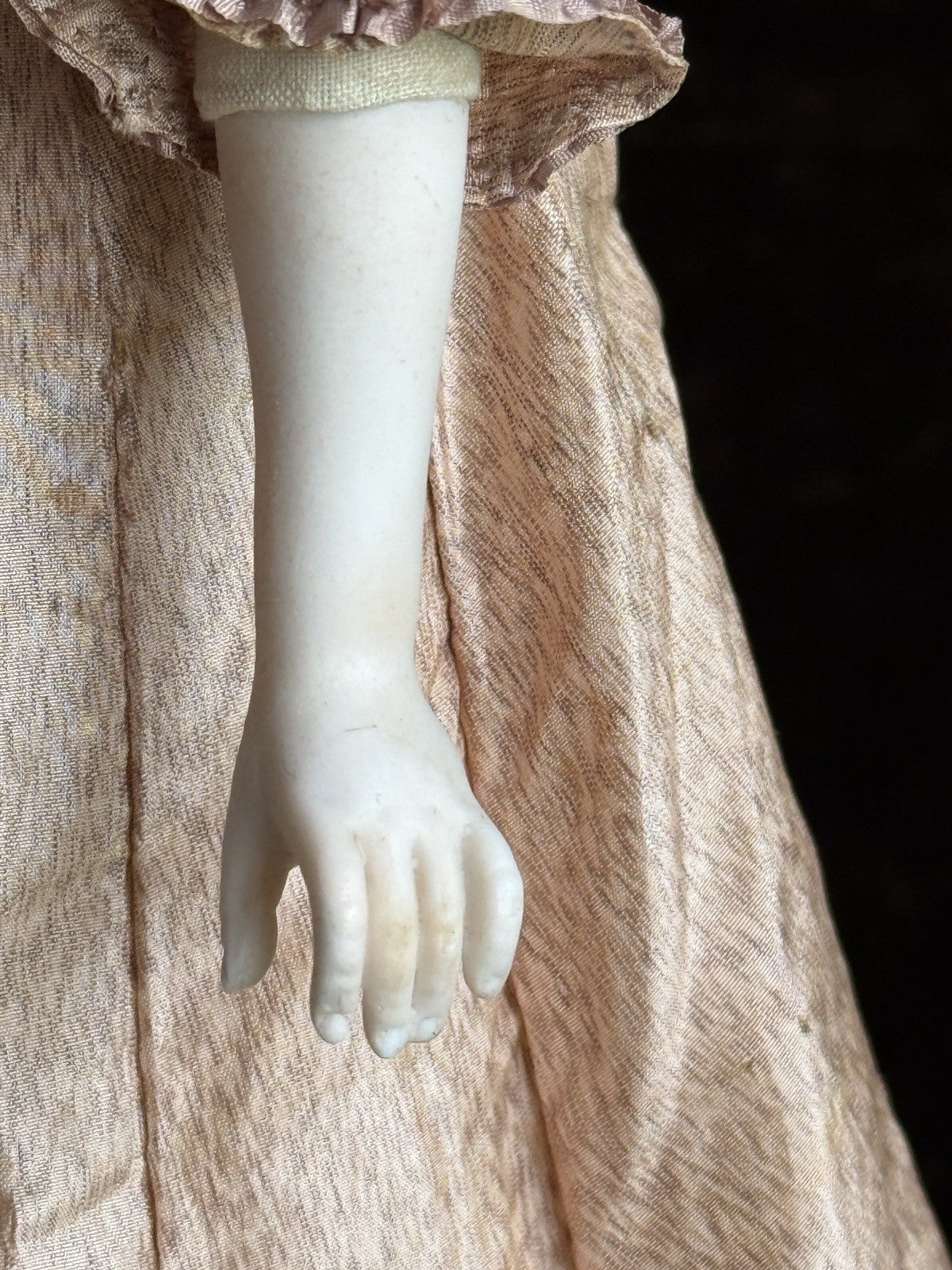 Antique German ABG (?) 11.5” Bisque Head Parian Fashion Doll