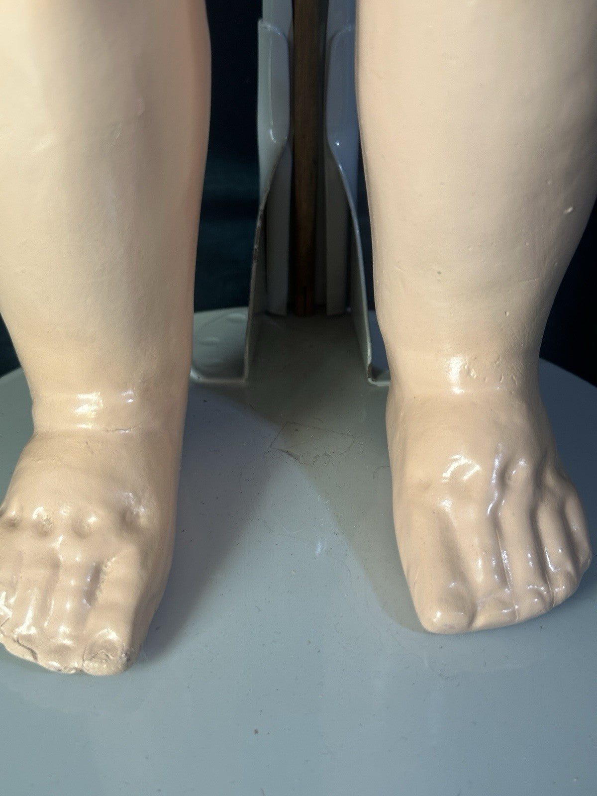 Antique German 23” Gebruder Kuhnlenz 44.31 DEP Bisque Head Doll