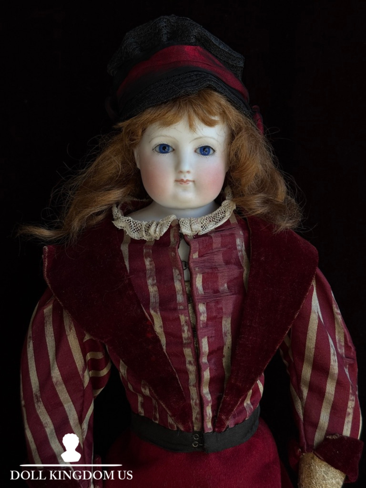 Antique French 18" Barrois Bisque Shoulder Head Fashion Doll