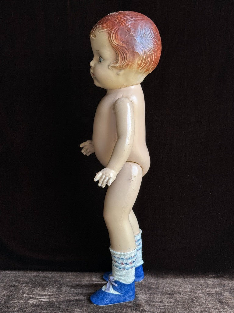 Unmarked Vintage American 17” Patsy Lou Composition Doll