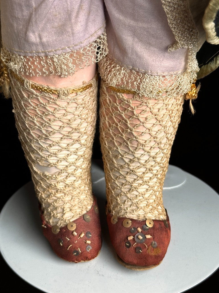 Unidentified Antique French/Italian (?) 16” Bisque Head Doll