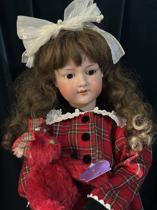 Antique German Armand Marseille 390 DRGM 28” Doll Bisque Head Composition Body