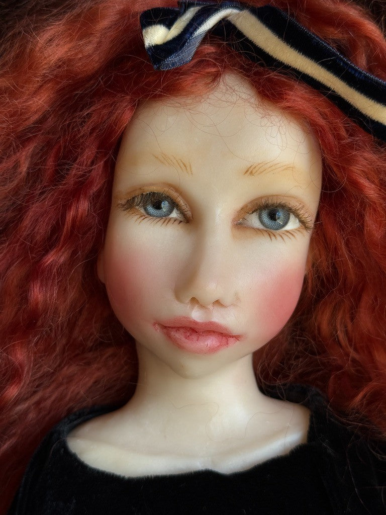 OOAK 25" Polymer Resin (?) Sylvie Doll by Roseweb Originals by Artis Kristy Hall
