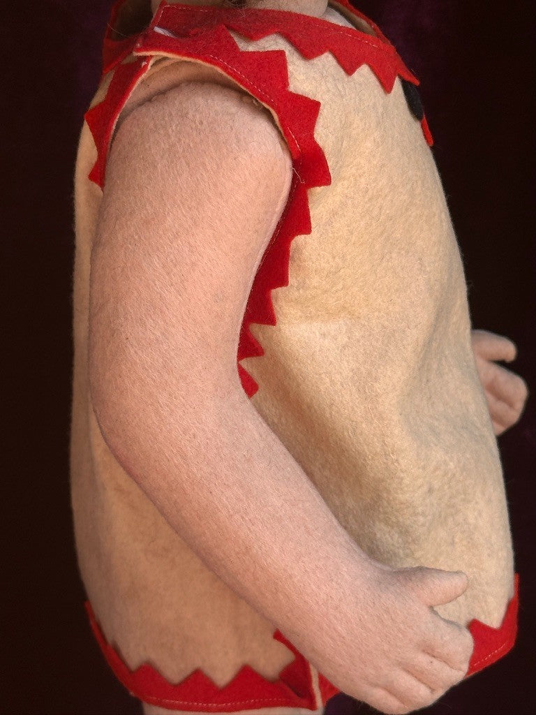 Vintage Italian 20” Early Lenci 109 Felt Cloth Doll