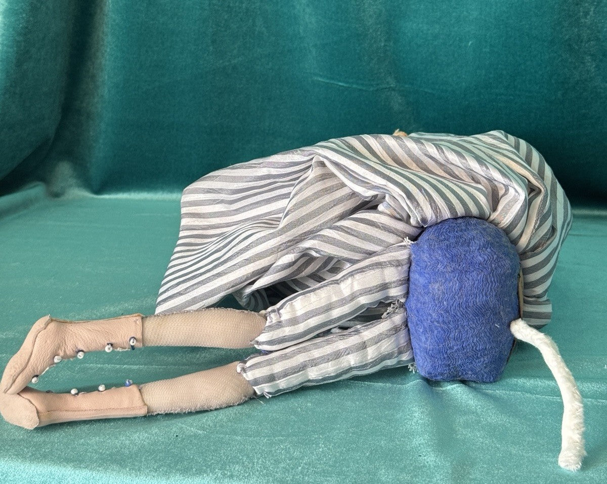 OOAK Artist Handmade Polymer Clay Poseable  Dog 15” Doll Toy by IrinaParfiDolls